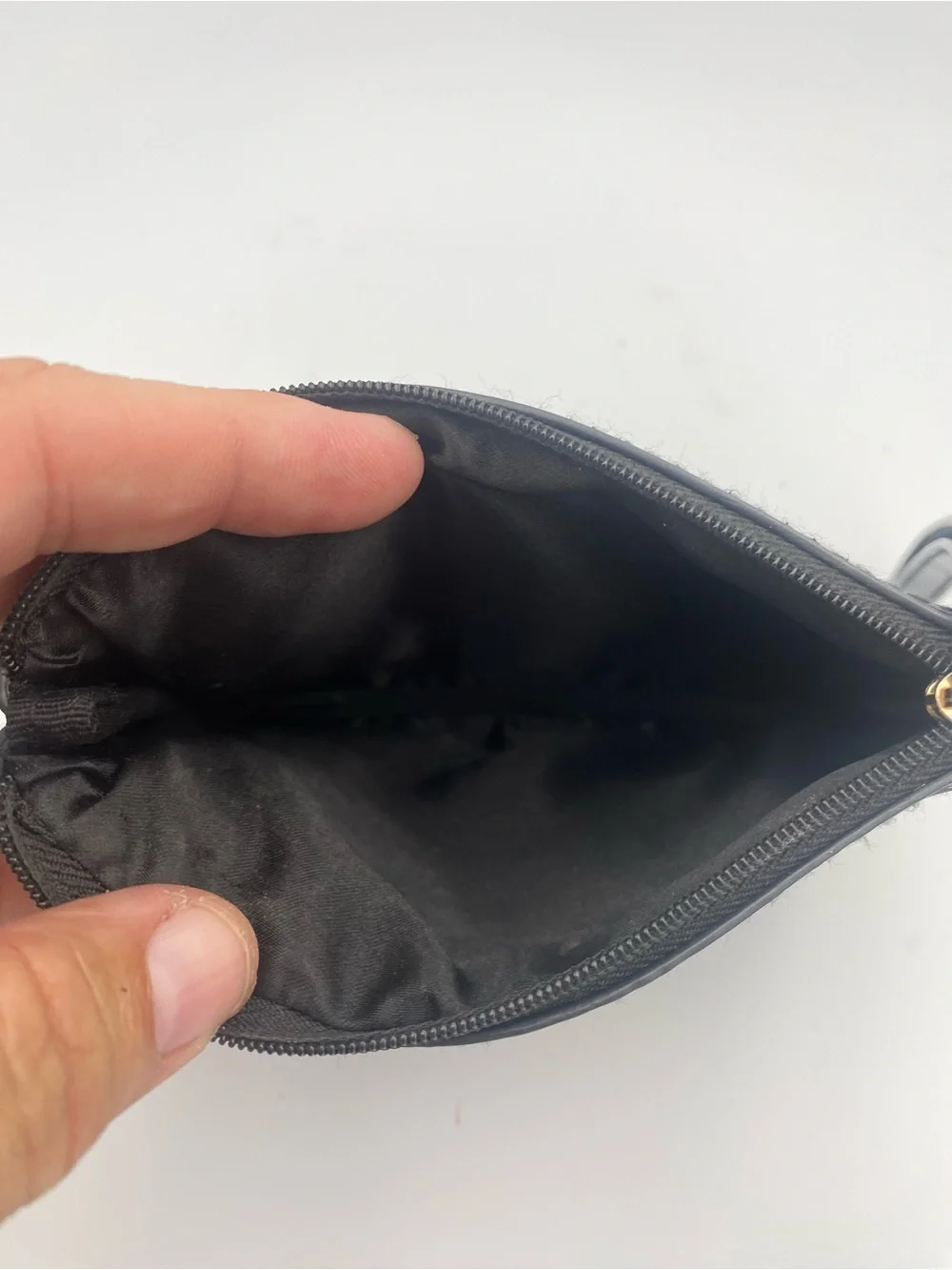 Giorgio Armani Black Toiletry Pouch with Gold Plaque
